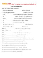 Bài tập về câu điều kiện trong tiếng Anh có đáp án