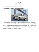 khảo sát các hệ thống động cơ 1 TR FE