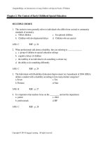 An introduction to young children with special needs birth through age eight 4th edition gargiulo test bank 