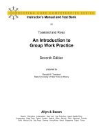 An introduction to group work practice 7th edition toseland test bank 