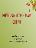 Bài giảng kinh tế y tế phân loại và tính toán chi phí   nguyễn quỳnh anh 