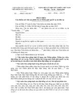 Mẫu phát biểu của kiểm sát viên tại phiên tòa sơ thẩm giải quyết vụ án dân sự