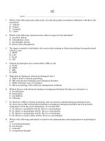 Abnormal psychology clinical perspectives on psychological disorders 7th edition whitbourne test bank 