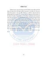 Kết quả sinh kế của người dân sau thu hồi đất trường hợp của dự án khu đô thị việt sinh an bình, huyện ba tri, tỉnh bến tre 