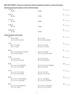 Basic college mathematics 12th edition bittinger test bank 