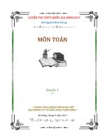 Tài liệu Luyện Thi THPT Quốc Gia 2017 Môn TOÁN Quyển 1 Minh Hoàng
