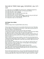 Giải đề thi TOEIC thật ngày 1332016  câu 117 124 