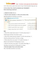 Giải bài tập SBT Tiếng Anh lớp 5 chương trình mới Unit 18: What will the weather be like tomorrow?