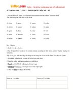 Giải bài tập SBT Tiếng Anh lớp 7 chương trình mới Unit 9: Festival Around The World