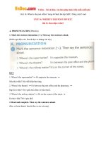 Giải bài tập SBT Tiếng Anh lớp 5 chương trình mới Unit 16: Where''s the post office?