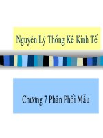 Bài giảng môn thống kế kinh doanh chương 3 
