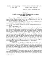 KẾ HOẠCH TỔ CHỨC THỰC HIỆN ĐỔI MỚI KIỂM TRA ĐÁNH GIÁ NĂM HỌC 2016 2017 tổ Hóa Sinh