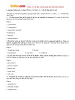 Giải bài tập SGK Tiếng Anh lớp 12 Chương trình mới: Review 1 (Unit 1 - 2 - 3)