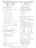Đề thi thử Môn Toán 2017 ở Trường   cụm 2 HCM 