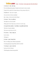 Những cụm từ tiếng Anh bắt đầu bằng 