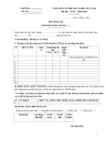 Mẫu đăng ký thi đua của tổ chuyên môn