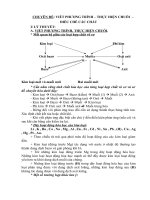 BÀI TẬP CHUYÊN ĐỀ NÂNG CAO MÔN HÓA HỌC 9  VIẾT PHƯƠNG TRÌNH THỰC HIỆN CHUỖI ĐIỀU CHẾ CÁC CHẤT
