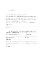 Mẫu quyết định cưỡng chế khấu trừ tiền từ tài khoản