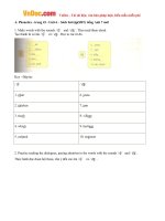 Giải bài tập SBT Tiếng Anh lớp 7 chương trình mới Unit 6: The First University In Vietnam