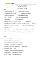 Bài tập thực hành phân biệt Be used to/ Get used to và Used to