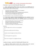 Giải bài tập SBT Tiếng Anh lớp 12 chương trình mới Unit 3: The green movement