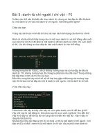 Cách làm bài thi TOEIC   bài 5 danh từ chỉ người  chỉ vật – p1 