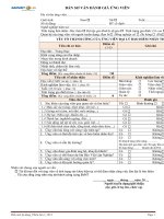 MẪU BẢN SƠ VẤN ĐÁNH GIÁ ỨNG VIÊN BẢO HIỂM BẢO VIỆT MẪU 3