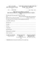 Mẫu phiếu bàn giao nhiệm vụ giám sát đối với hàng hóa đưa từ kho ra cửa khẩu xuất