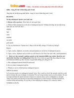 Giải bài tập SGK Tiếng Anh lớp 12 Chương trình mới Unit 6: Endangered species