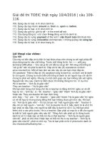 Giải đề thi TOEIC thật ngày 1042016  câu 109 116 