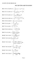 42 bài tập TÍCH  PHÂN      LTĐH  2016 có đáp án