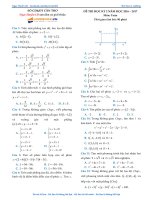 Đề thi thử Môn Toán 2017 ở Trường  sở bình thuận 