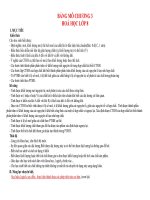 BẢNG MÔ TẢ CHƯƠNG III HÓA HỌC LỚP 8