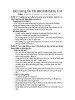 Đề cương ôn thi HKII môn địa lí 