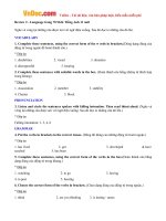 Giải bài tập SGK Tiếng Anh lớp 11 Chương trình mới Review 2