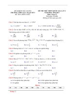 thpt luc ngan 3 bac giang nam 2017 lan 1 co loi giai file word 