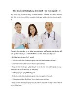 Tiêu chuẩn xét thăng hạng chức danh viên chức ngành y tế