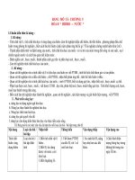 BẢNG MÔ TẢ CHƯƠNG V HÓA HỌC LỚP 8