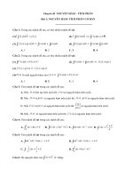 55 câu trắc nghiệm nguyên hàm, tích phân và ứng dụng   đoàn trí dũng   file word 