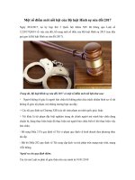 Tổng hợp điểm mới của Bộ luật Hình sự sửa đổi 2017