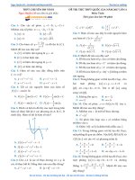 Đề thi thử Môn Toán 2017 ở Trường chuyên vinh lần 4