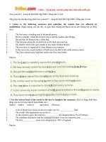 Giải bài tập SBT Test yourself 1 Tiếng Anh lớp 12 chương trình mới