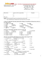 30 đề thi học sinh giỏi Tiếng Anh lớp 8
