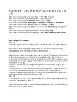 Giải đề thi TOEIC thật ngày 1332016  câu 125 132 