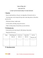 Giáo án Tiếng Việt lớp 4 tuần 6: Tập làm văn - Luyện tập xây dựng đoạn văn kể chuyện