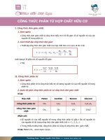 Tóm tắt bài học H 11 18 cong thuc  phan tu hop chat huu co