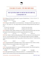 Bài tập tổng hợp cơ chế di truyền biến dị cấp độ phân tử 