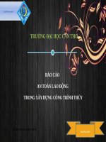 Báo cáo an toàn lao động trong xây dựng công trình thủy