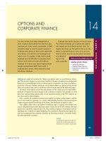 Chapter 14  options and corporate finance 
