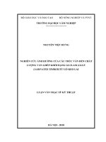 Nghiên cứu ảnh hưởng của cấu trúc ván đến chất lượng ván ghép khối dạng glulam (glue laminated timber) từ gỗ keo lai 